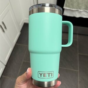 YETI Seafoam Green Tumbler with Handle